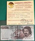 100000 LIRE CARAVAGGIO PRIMO TIPO 1983 QSPL