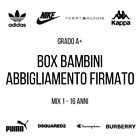 STOCK 10 KG BOX 1-16 ANNI ABBIGLIAMENTO FIRMATO USATO MODERNO BAMBINI RAGAZZI A+