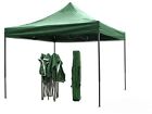 Gazebo 3x3 Pieghevole Impermeabile Richiudibile Fisarmonica Fiera mercato Verde