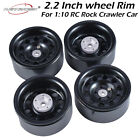 4PCS 2.2" Metal Wheel Rim Beadlock Hub for 1:10 Axial SCX10 TRX-4 RC Crawler Car