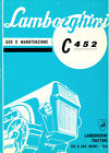 Lamborghini trattore C 452 Manuale Uso & Manutenzione cartaceo