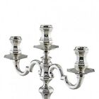 Candelabro Tre Fiamme in Argento Stile Ottagonale