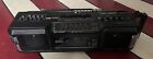 Sharp WQ-T281 Twin Cassette Ghetto Blaster Excellent Condition