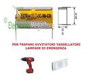 BATTERIA SC 2000mAh TERMINALI A SALDARE x PACCHI BATTERIA TRAPANO AVVITATORE EXT