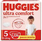 Huggies Ultra Comfort, Pannolini Taglia 5 (11-25 Kg), Design Disney, Scorta