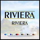 Adesivo set loghi “RIVIERA” per camper caravan roulotte e barche