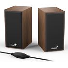 Genius SP-HF180 Wooden Desktop Stereo Speakers USB 6W