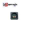 EMY 534 Vaschetta Portaterminali quadrata in ABS nera 98,5 x 98,5 mm