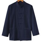 Chinese Men s Kung Fu Tai Chi Coat Tang Suit Uniform Jacket Cotton Linen Shirt