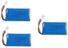 3 Pezzi Lipo Batterie 3.7V 500mAh Rc Drone HUBSAN X4 H107L H107C H107D H107