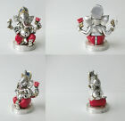 STATUA SOPRAMMOBILE DEA INDIA INDIANO ELEFANTE GANESH ROSSO DIVINITA  INDUISMO