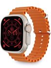 Ultra 2 T10 Smartwatch Orologio 49mm Cardiofrequenzimetro Salute Sport, Arancio