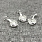 5pcs of 925 Sterling Silver Love Heart Charms for Necklace Bracelet Earring,