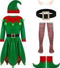 costume da elfo vestito di velluto Carnevale e di Natale XL