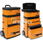 Trolley carrello Beta Tools C41H O cassettiera portautensili a 2 moduli arancio