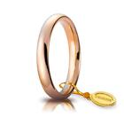 Fede Nuziale Unoaerre Comoda 3,5 mm Oro Rosa 18 kt