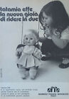 Pubblicità Advertising Werbung Italian Clipping 1975 EFFE BAMBOLA TATAMIA v2 ,