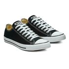 Scarpe Converse All Star Chuck Taylor Ox in Tela Basse Sneakers Uomo Donna Nero