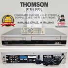 VIDEOREGISTRATORE COMBINATO DVD VHS THOMSON DTH6300E LETTORE VCR CASSETTE COMBO