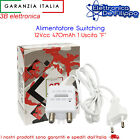 Alimentatore Switching 12Vcc 470mAh 1 Uscita "F"