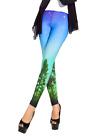 Galaxy Glanz Leggings Himmel Tree Gr.34/36