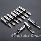 10Pcs 304 Stainless Steel Tattoo Tips Kit Tattoo Nozzle Tips Tattoo Accessories