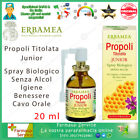 Erbamea Propoli Titolata Spray Senza Glutine Junior Igiene Cavo Orale Benessere