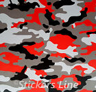 Pellicola mimetica ARTICO ROSSO adesivo wrapping mimetico esercito camouflage