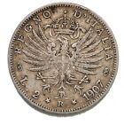 ITALIA Vittorio Emanuele III 2 Lire 1907 Argento - Periziata qBB