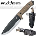 Knife Coltello Bushcraft FOX KNIVES MANIAGO FX-609 OD BUSHMAN Caccia Survivor