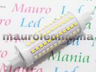 Lampada R7S Led 360° 118mm  Bianco Caldo 3500K 9W Rotondo Slim 22mm Pavia 220V