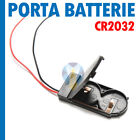 BOX PORTA BATTERIE CR2032 PORTABATTERIA 2 SLOT 6V INTERRUTTORE SWITCH ON OFF