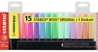 Evidenziatore - STABILO BOSS ORIGINAL Pastel Desk-Set - 15 Evidenziatori In 14 C