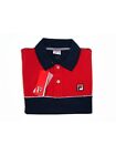 FILA Polo Uomo Art. 3920190802 Stretch Blu/Rosso