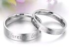 COPPIA FEDINE LOVE FOREVER - Color ARGENTO - Anelli Fedi Fidanzati Uomo Donna