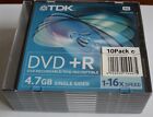 1 CONFEZIONE DA 10 DVD + R TDK SLIM