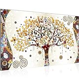 Runa Art Quadro Gustav Klimt Albero Della Vita Moderni Murale - Made in Germany - Astratto Arte Colorato Soggiorno 004614a