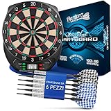 DartPro - L ORIGINALE - Bersaglio elettronico - Freccette innovativo con 65 varianti - Freccette da 1 a 8 giocatori (Disco)