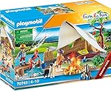 PLAYMOBIL Family Fun 70743, Famiglia in Campeggio, dai 4 Anni