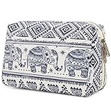 Narwey Beauty Case Grande Borsa per Trucco Borsa da Toilette Trousse Trucchi Borsa Makeup Organizer Viaggio Beauty (Elefante,Grande)