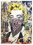 Colorfamily Poster Mr Brainwash - Marylin Monroe - bandita - Arte - Idea Regalo - Riproduzione