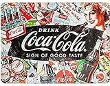 Nostalgic-Art Targa Vintage Coca-Cola – Collage – Idea regalo per amanti della Coca, in metallo, Design retro per decorazione, 15 x 20 cm, (26227)