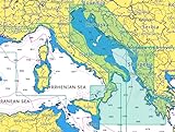 C-MAP Cartografia Compatibili con Lowance, B&G, Simrad - per GPS, Chartplotter, Ecoscandaglio Barca (Mar Adriatico + Mar Ionio, Discover)