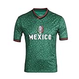 Qatar Coppa del Mondo di Calcio Maglietta Fan Maglia da Allenamento Uomo Donna Stampa Manica Corta Girocollo Sportivo Elastico Traspirante Asciugatura Veloce T Shirt Messico XL