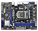 Asrock H61M-DGS R2.0 Scheda Madre, Nero/Blu