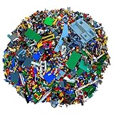 LEGO, 1 kg di Pezzi in Colori Assortiti, con mattoncini, Ruote, Pannelli, finestre