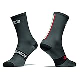 SIDI Calzini Trace, Nero/Verde, 46 Unisex-Adulto