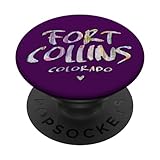 Fort Collins Colorado - Logo acquerello di Fort Collins CO PopSockets PopGrip Intercambiabile