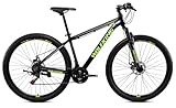 Bicystar WOLFKING MTB 29" Nero/Verde, Mountain Bike Unisex Adulto