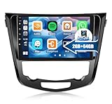 2G+64G CAMECHO Android 13 Autoradio per Nissan Qashqai J11 X-Trail T32 2014-2020 con Navi Carplay Android Auto, Stereo 2 Din con Schermo da 10 Pollici, RDS/FM Bluetooth e USB+Telecamera Posteriore